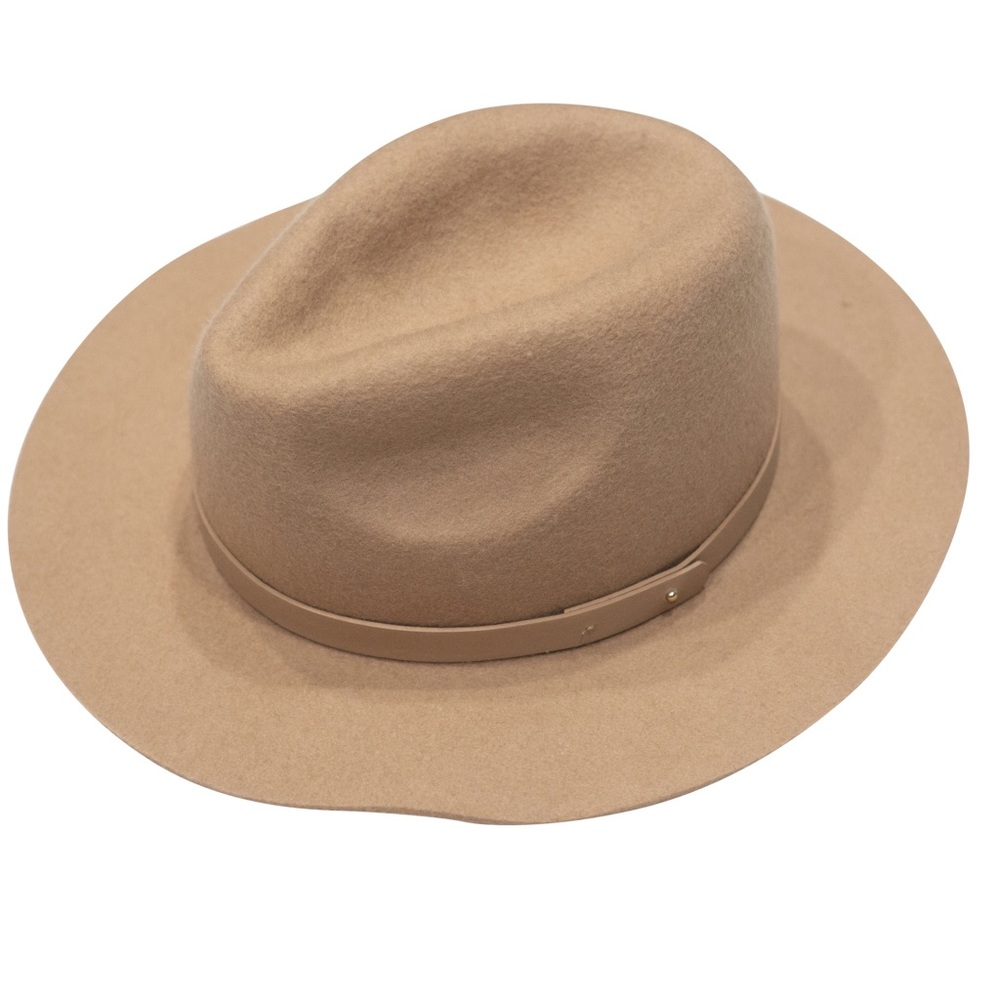 Camel Floppy Wool Fedora Hat